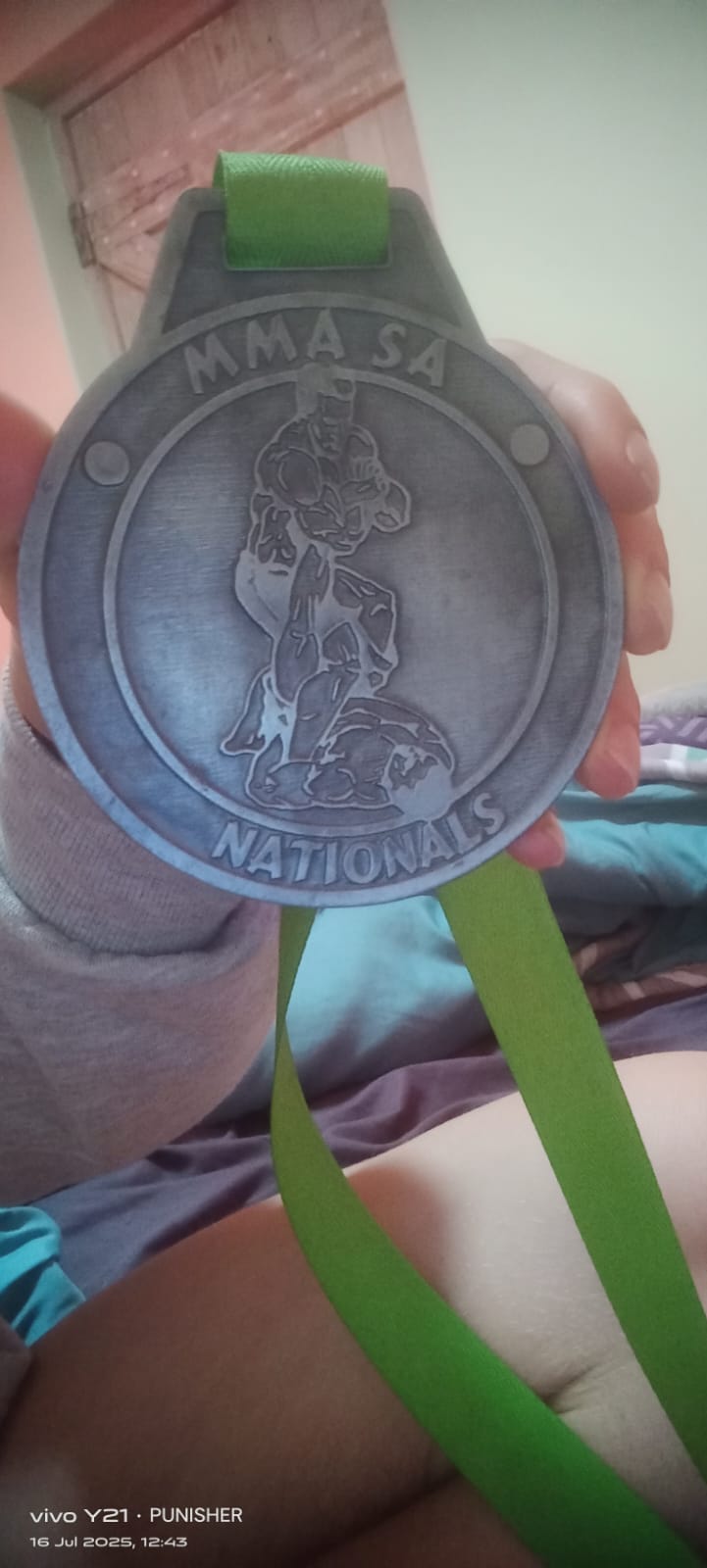 Silver SA MMA Nationals medal